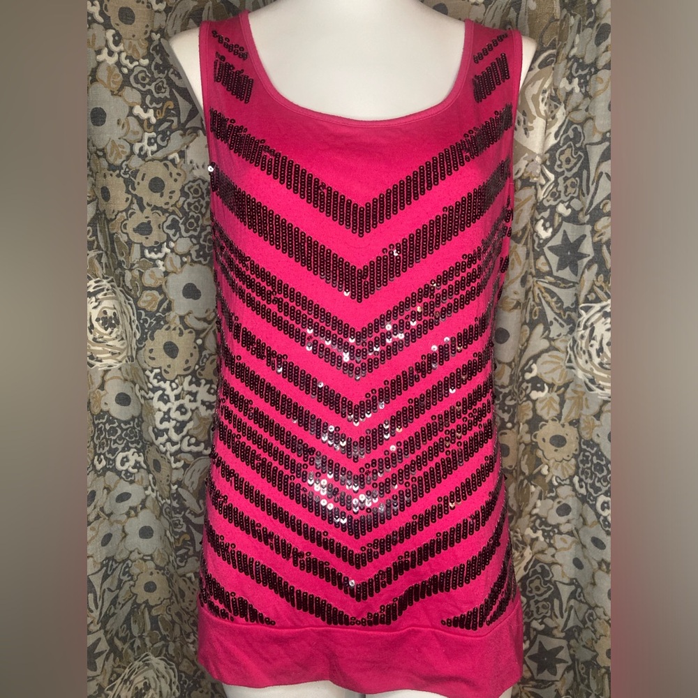 CATO pink sleeveless blouse, size large